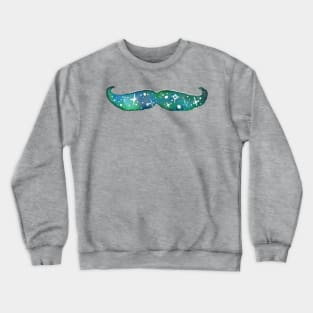 Eco Green Space Mustache Crewneck Sweatshirt